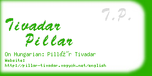 tivadar pillar business card